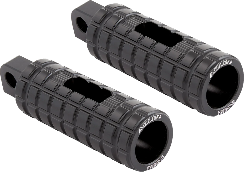 Arlen Ness Footpegs - Passenger - Chrome 400-039 - Side View