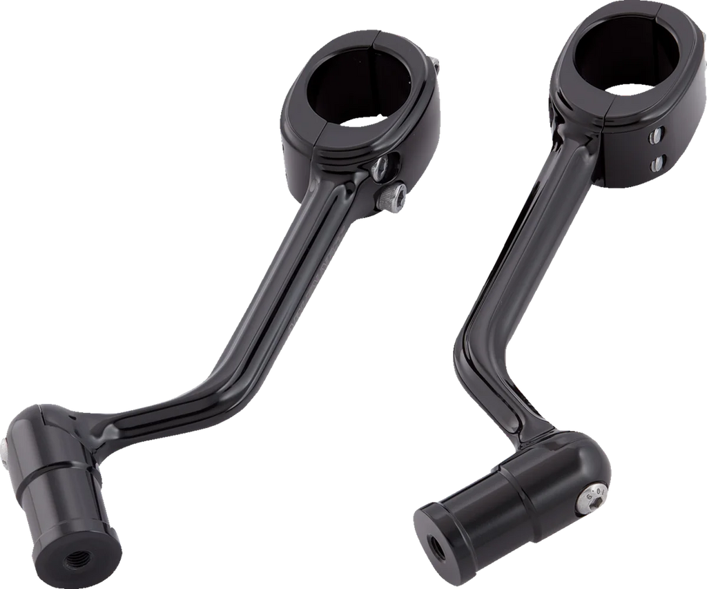 Arlen Ness Forged Highway Peg Mounts - Black 400-043