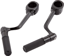 Load image into Gallery viewer, Arlen Ness Forged Highway Peg Mounts w/ Pegs - Black 400-045