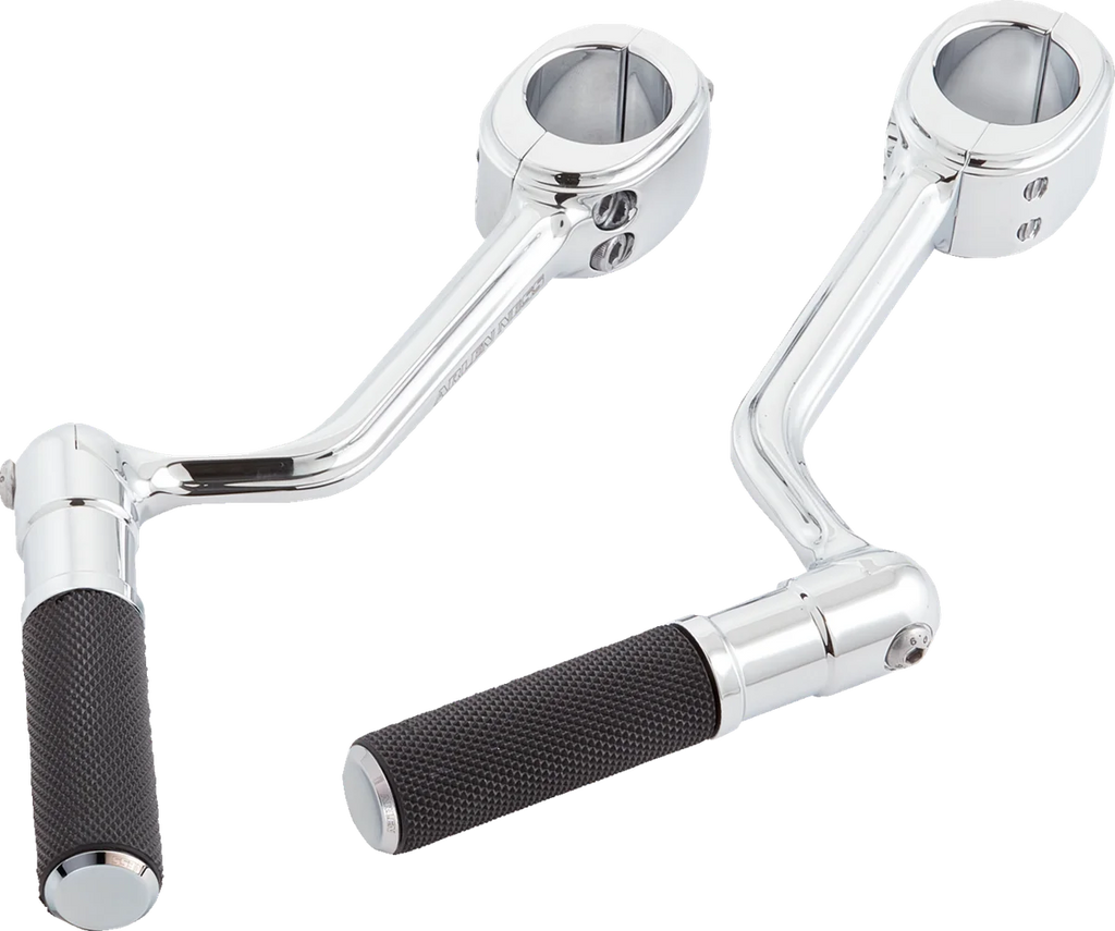 Arlen Ness Forged Highway Peg Mounts w/ Pegs - Chrome 400-046 - Main Product View