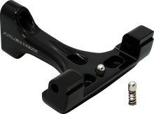 Load image into Gallery viewer, Arlen Ness Forged Passenger Floorboard Mounts - All Black 410-032 - Side View