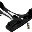Load image into Gallery viewer, Arlen Ness Forged Passenger Floorboard Mounts - Black 410-033 - Side View