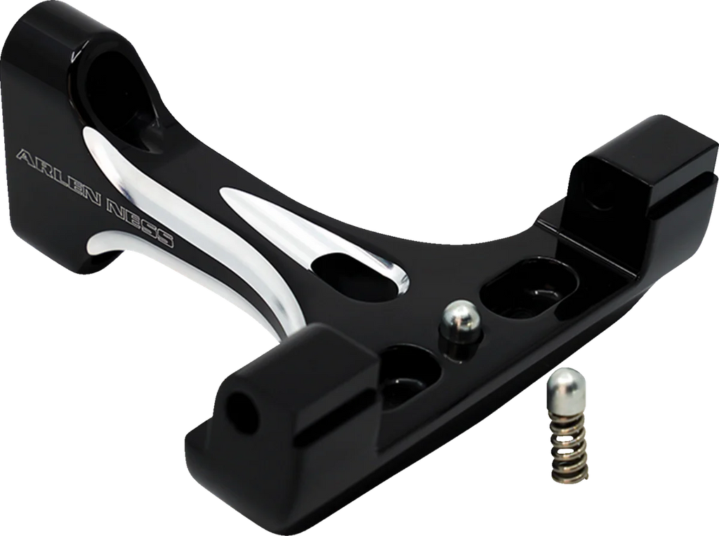 Arlen Ness Forged Passenger Floorboard Mounts - Black 410-033 - Side View