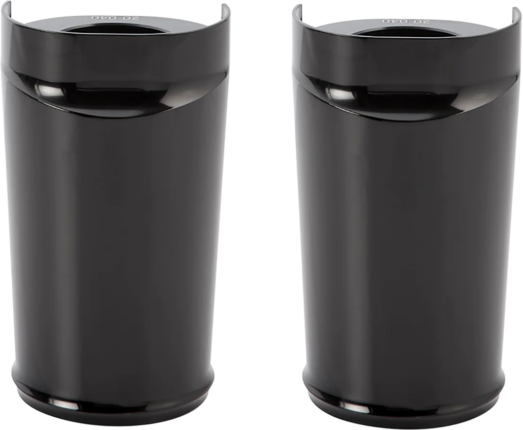 Arlen Ness Fork Boot Cover - Black Anodized - Smooth 20-033 - Main Product View