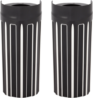 Arlen Ness Fork Boot Covers - +2" - Black Anodized - 10-Gauge - FLHT 20-057 - Main Product View