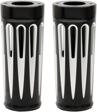 Load image into Gallery viewer, Arlen Ness Fork Boot Covers - +2" - Black Anodized - Deep Cut - FL 20-029 - Main Product View