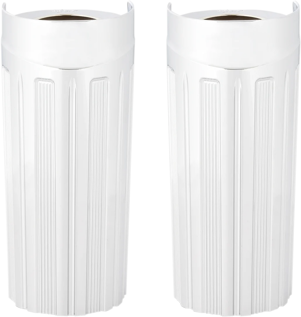 Arlen Ness Fork Boot Covers - +2" - Chrome - 10-Gauge - FLHT 20-058 - Main Product View