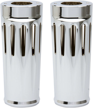 Load image into Gallery viewer, Arlen Ness Fork Boot Covers - +2" - Chrome - Deep Cut - FL 20-027 - Main Product View