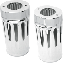 Load image into Gallery viewer, Arlen Ness Fork Boot Covers - Chrome - Deep Cut - FLHTD 20-012 - Main Product View