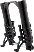 Load image into Gallery viewer, Arlen Ness Fork Legs - 49 mm - Black Anodized - For Custom Radial Mount Brake Caliper 120-003 - Main Product View