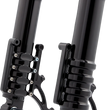 Load image into Gallery viewer, Arlen Ness Fork Legs - 49 mm - Black Anodized - For Custom Radial Mount Brake Caliper 120-003 - Installation View