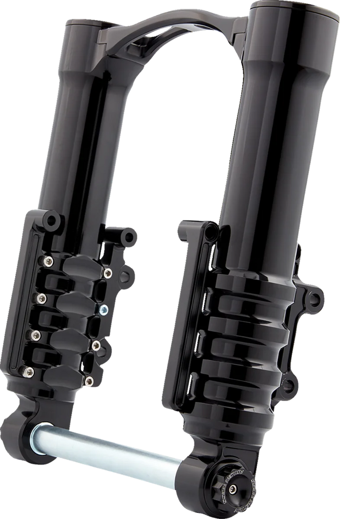 Arlen Ness Fork Legs - 49 mm - Black Anodized - For Factory Brake Caliper 120-002 - Main Product View