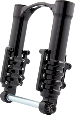 Arlen Ness Fork Legs - 49 mm - Black Anodized - For Factory Brake Caliper 120-002 - Main Product View