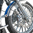 Load image into Gallery viewer, Arlen Ness Fork Legs - 49 mm - Chrome - For Factory Brake Caliper 120-011 - Side View