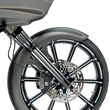 Load image into Gallery viewer, Arlen Ness Fork Legs - Black Anodized - Deep Cut - Dual Disc - '00-'07 FLT 06-513 - Back View