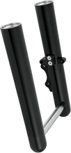 Load image into Gallery viewer, Arlen Ness Fork Legs - Black Anodized - Hot Legs - Custom Single Disc - Smooth - '07-'17 FLST 06-551 - Main Product View