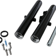 Load image into Gallery viewer, Arlen Ness Fork Legs - Black Anodized - Hot Legs - Custom Single Disc - Smooth - '08-'13 06-521 - Main Product View