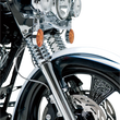 Load image into Gallery viewer, Arlen Ness Fork Legs - Black Anodized - Smooth - Dual Disc - '08-'13 FLT 06-502 - Back View