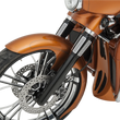Load image into Gallery viewer, Arlen Ness Fork Legs - Black Anodized - Smooth - Dual Disc 40-513 - Side View