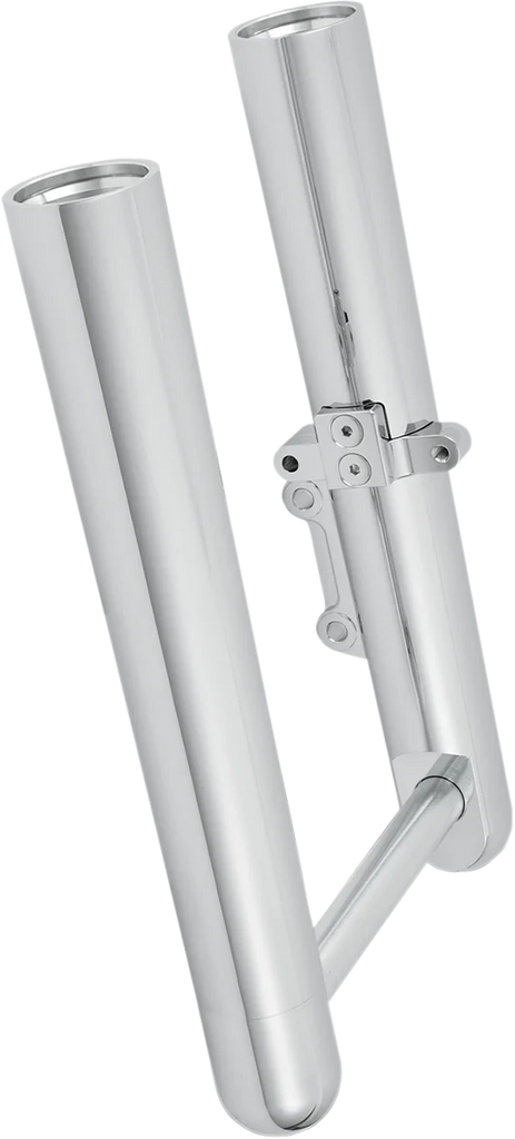 Arlen Ness Fork Legs - Chrome - Hot Legs - Custom Single Disc - Smooth - '00-'06 FLST 06-554 - Main Product View