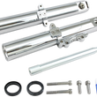Load image into Gallery viewer, Arlen Ness Fork Legs - Chrome - Hot Legs - Custom Single Disc - Smooth - '00-'07 06-522 - Main Product View