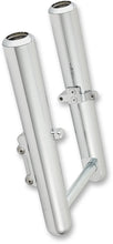 Load image into Gallery viewer, Arlen Ness Fork Legs - Chrome - Hot Legs - Custom Single Disc - Smooth - '08-'13 06-520 - Side View