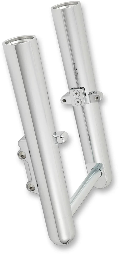 Arlen Ness Fork Legs - Chrome - Hot Legs - Custom Single Disc - Smooth 40-501 - Main Product View
