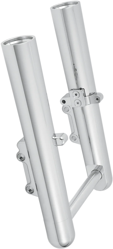 Arlen Ness Fork Legs - Chrome - Smooth - Dual Disc - '00-'07 FLT 06-503 - Main Product View