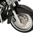 Load image into Gallery viewer, Arlen Ness Fork Legs - Chrome - Smooth - Dual Disc 40-503 - Side View