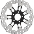 Load image into Gallery viewer, Arlen Ness Front Rotor - 7 Valve - 11.8" - Black 33-10301-202 - Main Product View