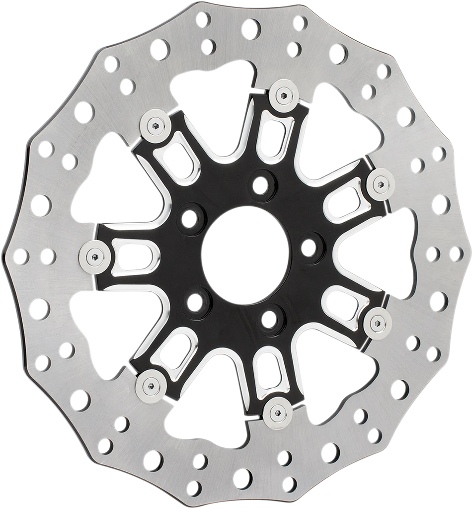 Arlen Ness Front Rotor - 7 Valve - 11.8" - Black 33-10301-202 - Main Product View