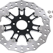 Load image into Gallery viewer, Arlen Ness Front Rotor - 7 Valve - 11.8" - Black 33-10301-202 - Side View