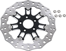Load image into Gallery viewer, Arlen Ness Front Rotor - 7 Valve - 11.8" - Black 33-10301-202 - Side View