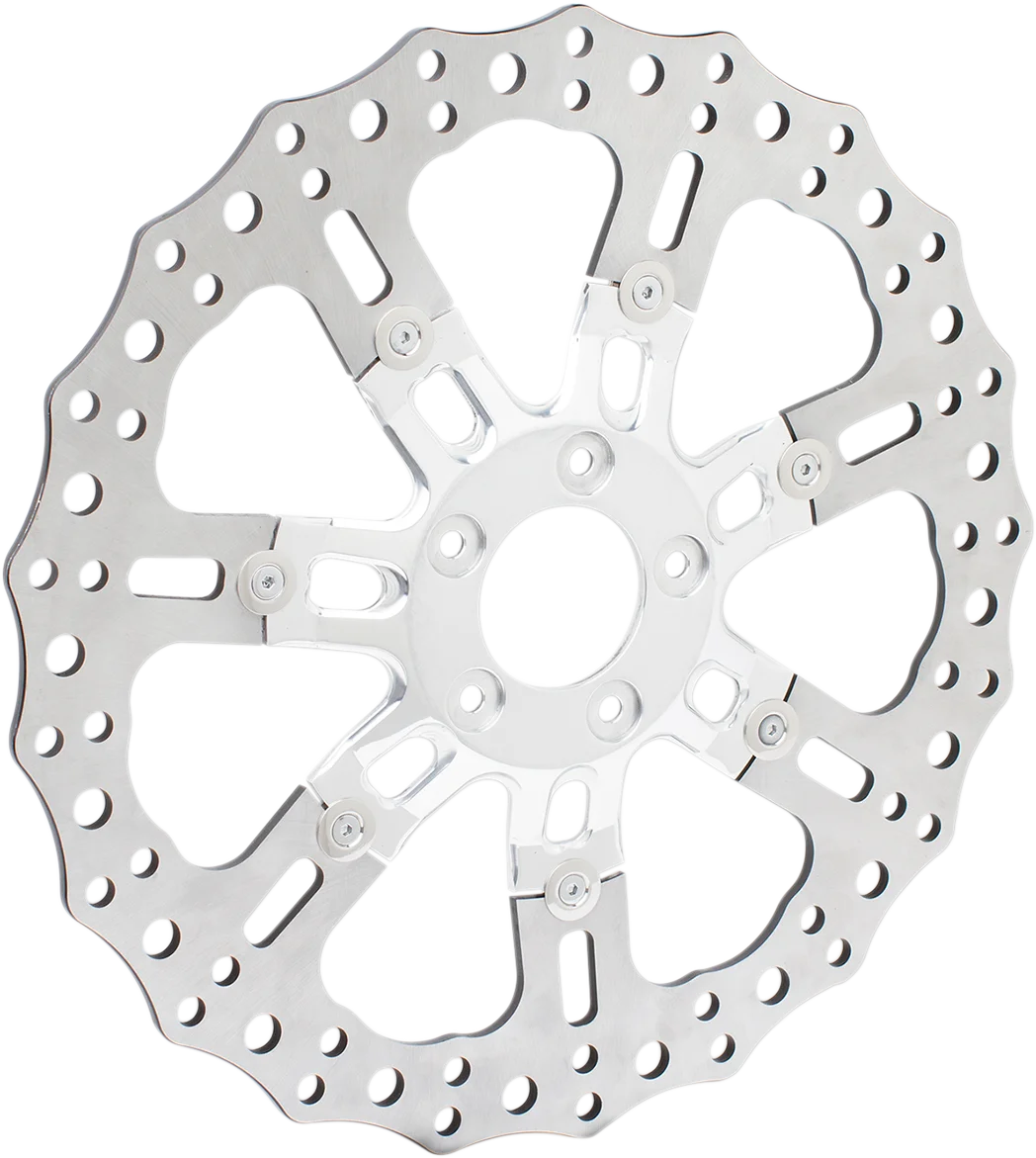 Arlen Ness Front Rotor - 7 Valve - 11.8" - Black 33-10301-202 - Detail View