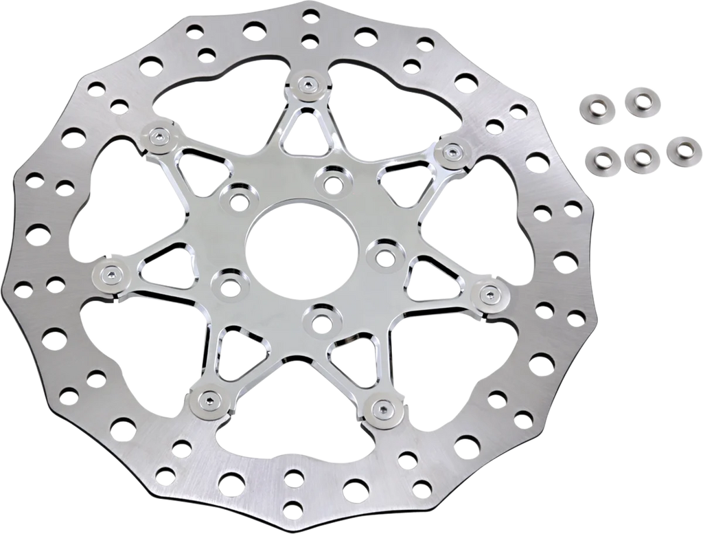 Arlen Ness Front Rotor - Procross - 11.8" - Chrome 33-10102-202 - Side View