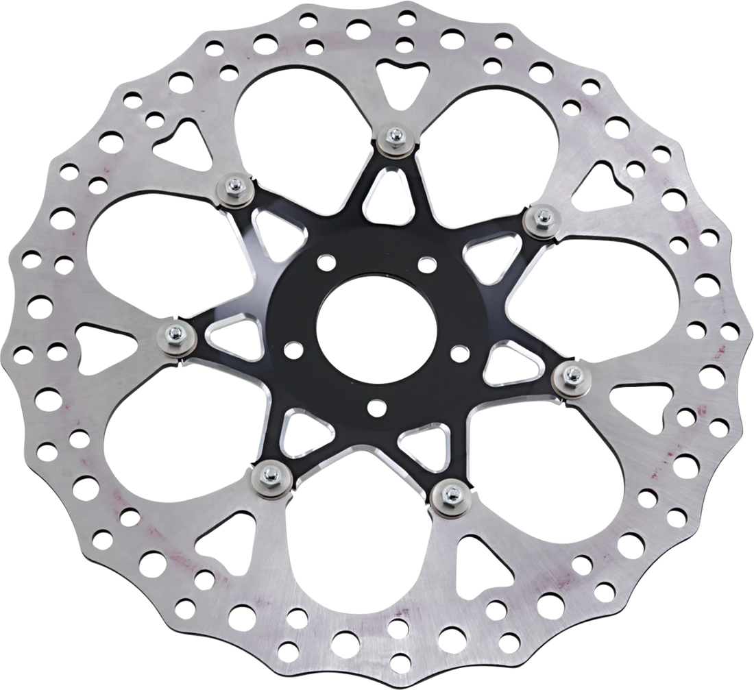 Arlen Ness Front Rotor - Procross - 14" - Black 33-10101-203 - Side View