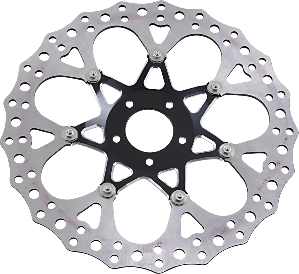 Arlen Ness Front Rotor - Procross - 14" - Black 33-10101-203 - Side View