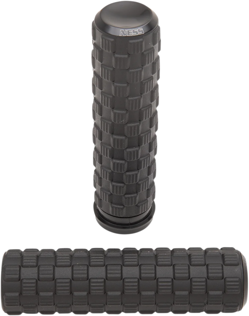 Arlen Ness Grips - Air Trax - TBW - Black 07-352 - Main Product View