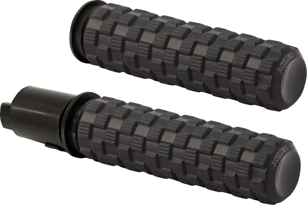 Arlen Ness Grips - Air Trax - TBW - Black 500-066 - Main Product View