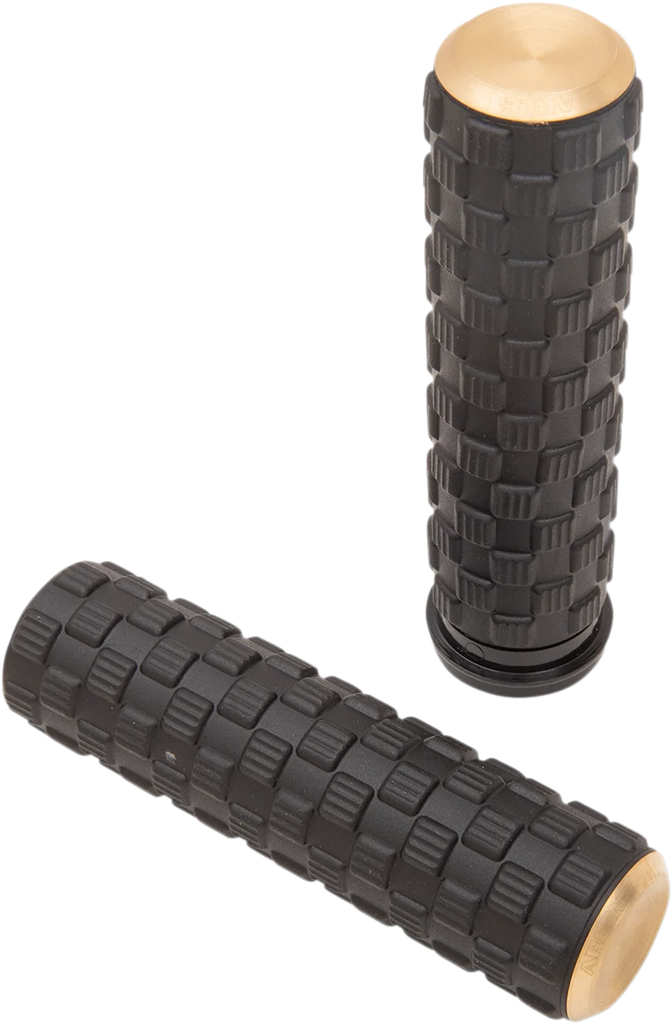 Arlen Ness Grips - Air Trax - TBW - Brass 07-355 - Main Product View