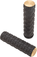 Load image into Gallery viewer, Arlen Ness Grips - Air Trax - TBW - Brass 07-355 - Main Product View