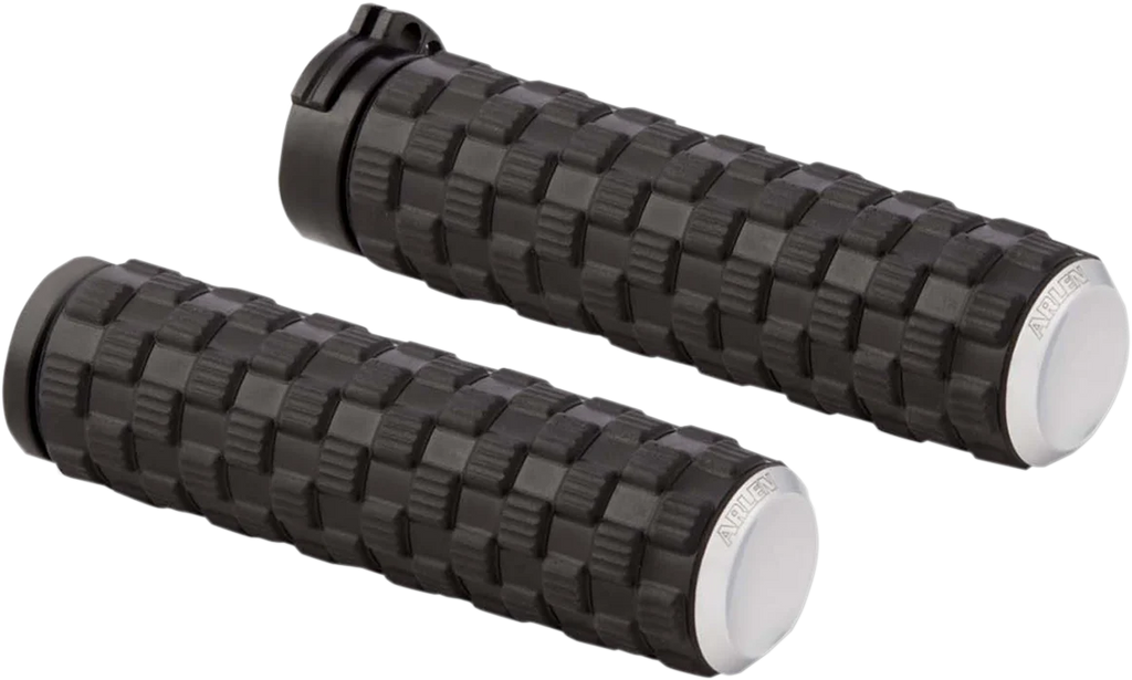Arlen Ness Grips - Air Trax - TBW - Chrome 07-353 - Main Product View