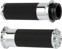 Load image into Gallery viewer, Arlen Ness Grips - Beveled - Cable - Chrome 07-330 - Main Product View