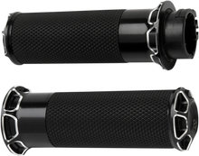 Load image into Gallery viewer, Arlen Ness Grips - Beveled - Cable - Chrome 07-330 - Side View