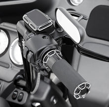 Load image into Gallery viewer, Arlen Ness Grips - Beveled - TBW - Black 07-329 - Side View