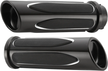 Load image into Gallery viewer, Arlen Ness Grips - Comfort - Deep Cut - TBW - Black 07-053 - Main Product View