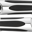 Load image into Gallery viewer, Arlen Ness Grips - Comfort - Deep Cut - TBW - Chrome 07-052