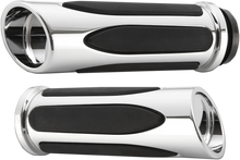 Load image into Gallery viewer, Arlen Ness Grips - Comfort - Deep Cut - TBW - Chrome 07-052