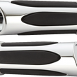 Load image into Gallery viewer, Arlen Ness Grips - Comfort - Deep Cut - TBW - Chrome 500-070 - Main Product View