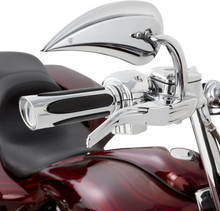 Load image into Gallery viewer, Arlen Ness Grips - Comfort - Deep Cut - TBW - Chrome 500-070 - Side View